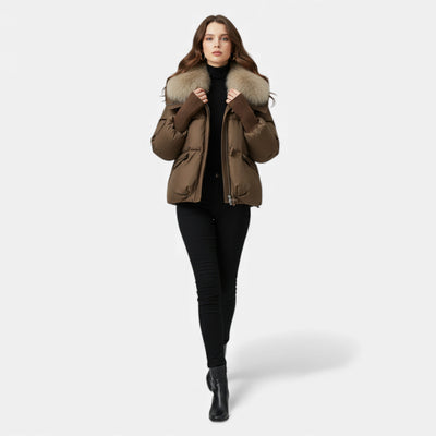 Célouris | Women’s Fur-Collar Winter Puffer Jacket