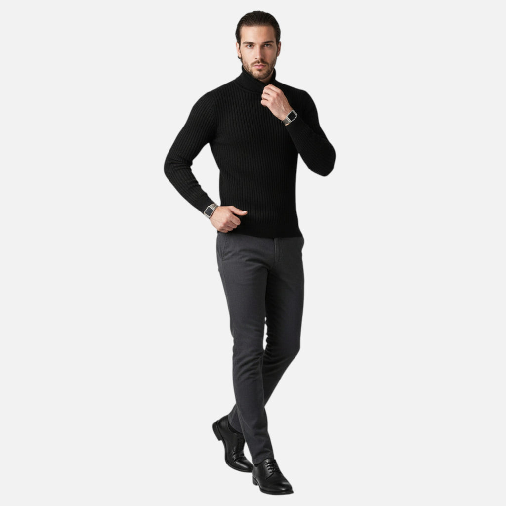 Célouris Men's High-Neck Wool Sweater