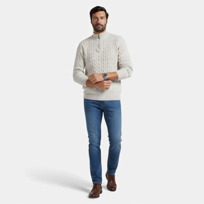 Célouris | Men’s Verbier Wool Half-Zip Sweater